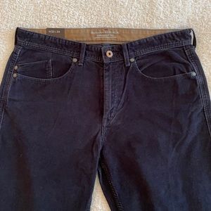 Men’s NEW Banana Republic Blck Corduroy Pants w32 l34 Straight Fit